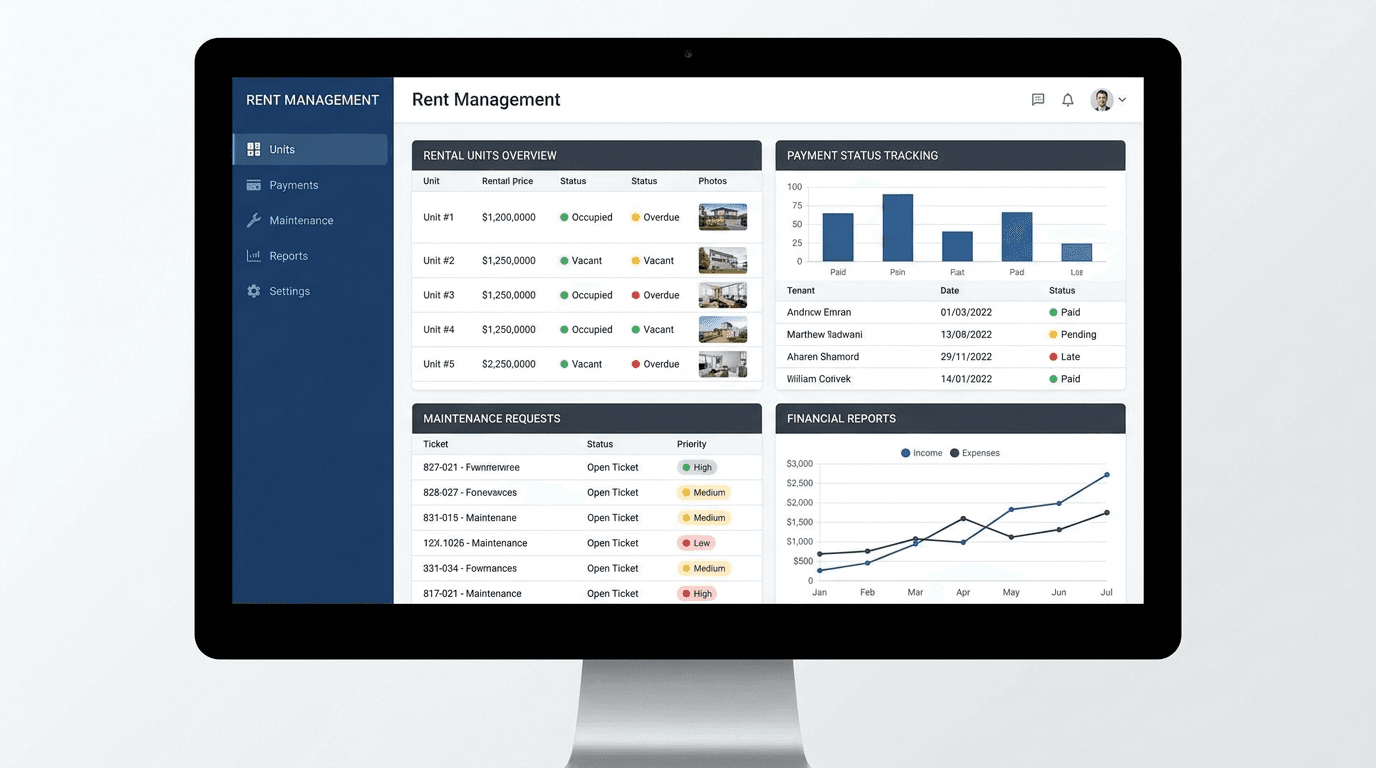 Property Management Platform Dashboard Showcase